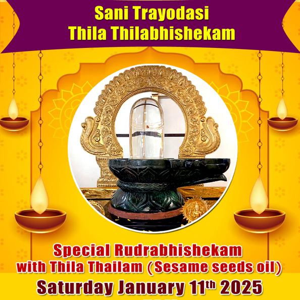Sani Trayodasi Thila Thilabhishekam 